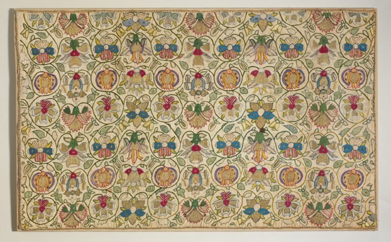 floral cushion cover c. 1600